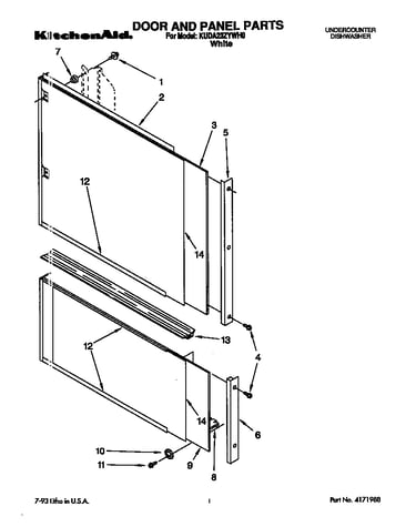 Door and panel