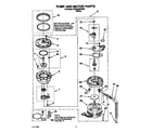 KitchenAid KUDA23ZYWH0 pump and motor diagram