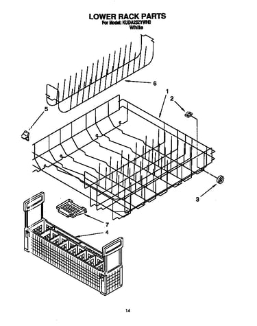 Lower rack