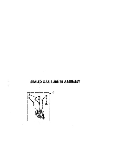 Sealed gas burner