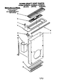 Down draft vent parts