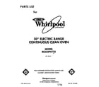Whirlpool RS333PXTT0 front cover diagram
