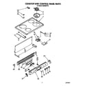 Whirlpool RS363BXTT0 cooktop and control panel diagram