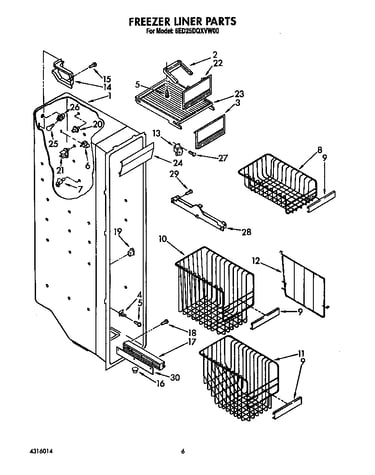Freezer liner