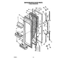 Whirlpool 6ED25DQXVW00 refrigerator door diagram