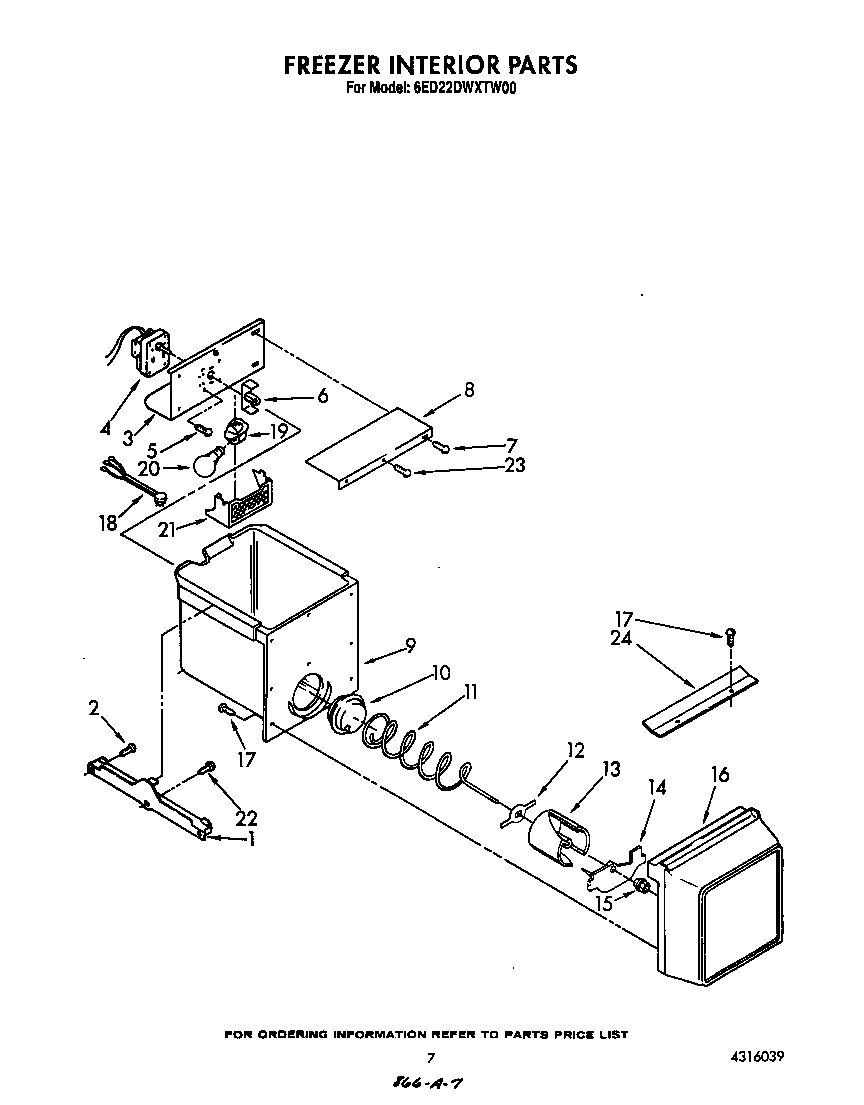 Freezer interior
