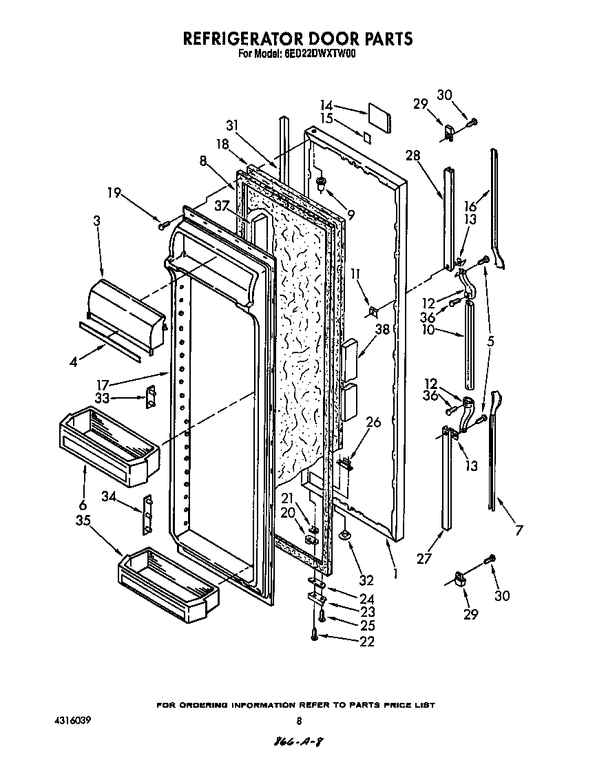 Refrigerator door