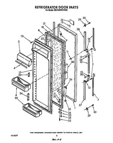 Refrigerator door