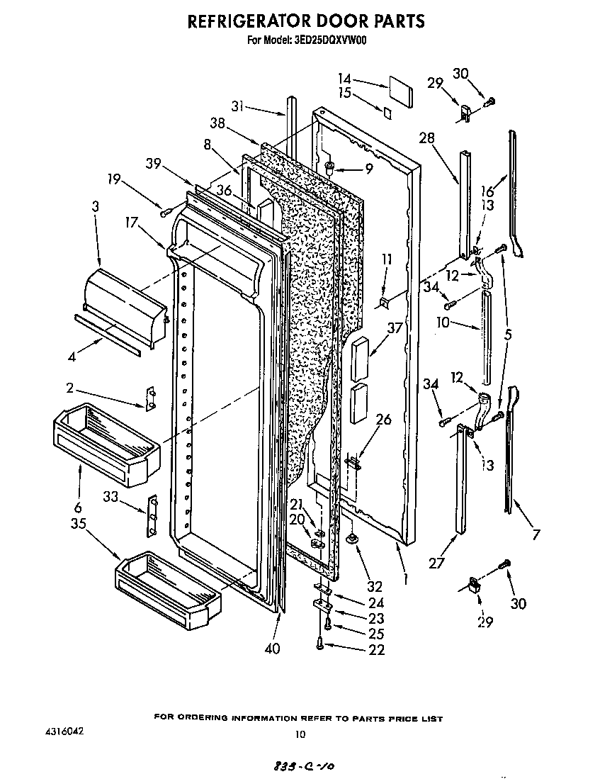 Refrigerator door