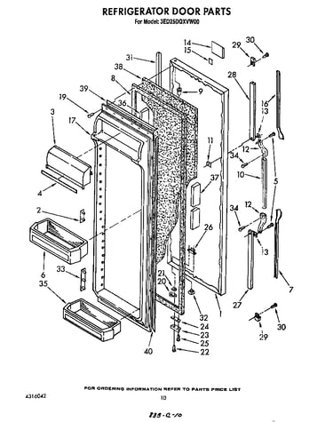 Refrigerator door