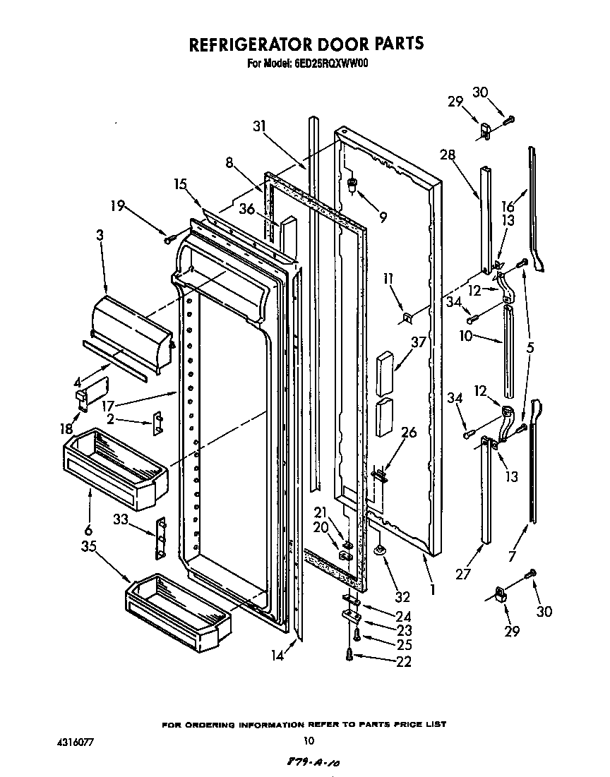 Refrigerator door