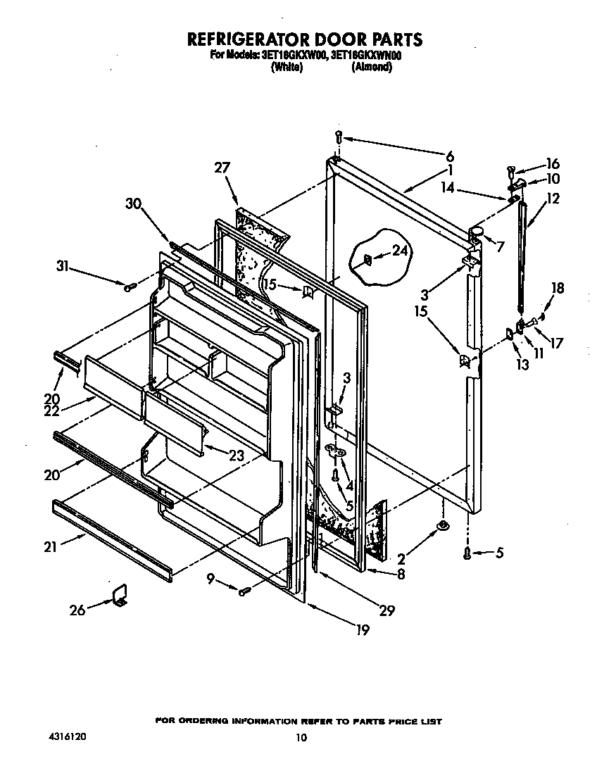 Refrigerator door