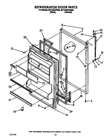 Refrigerator door