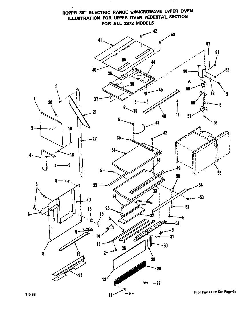 UPPER OVEN PEDESTAL