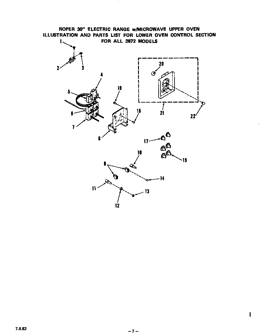 LOWER OVEN CONTROL