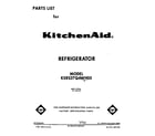 KitchenAid KSRS27QAWH05 front cover diagram