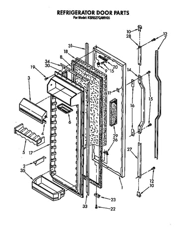 Refrigerator door