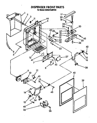 Dispenser front