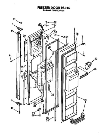 Freezer door