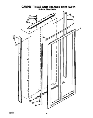 Cabinet trims and breaker trim