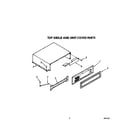 KitchenAid KSSS42DAW01 top grille and unit cover diagram