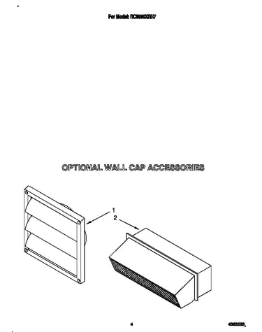 Optional wall cap accessories