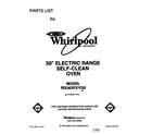 Whirlpool RS363PXYQ0 front cover diagram