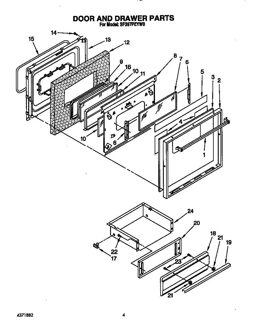 Door and drawer