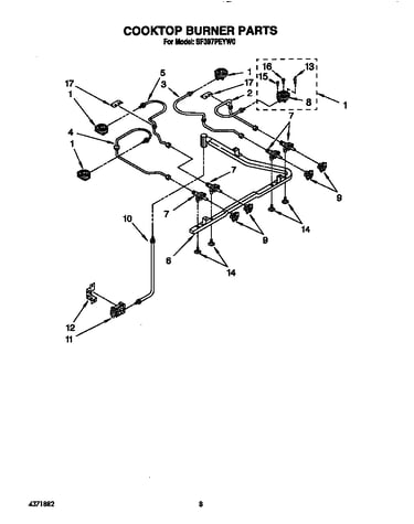 Cooktop burner