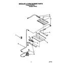 Whirlpool SF397PEYQ1 broiler and oven burner diagram
