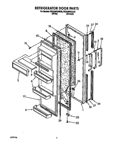 Refrigerator door