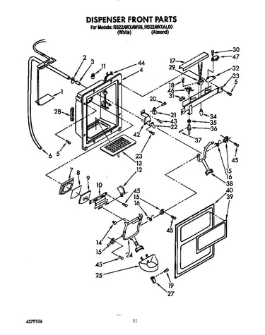 Dispenser front