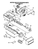 Motor and ice container