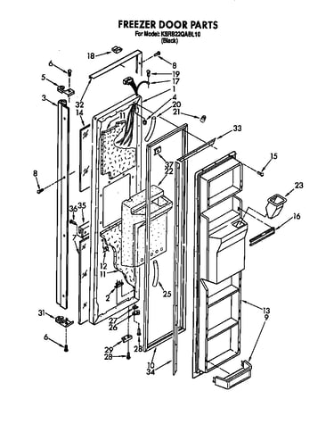 Freezer door