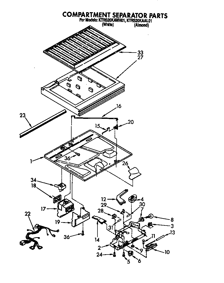 Compartment separator