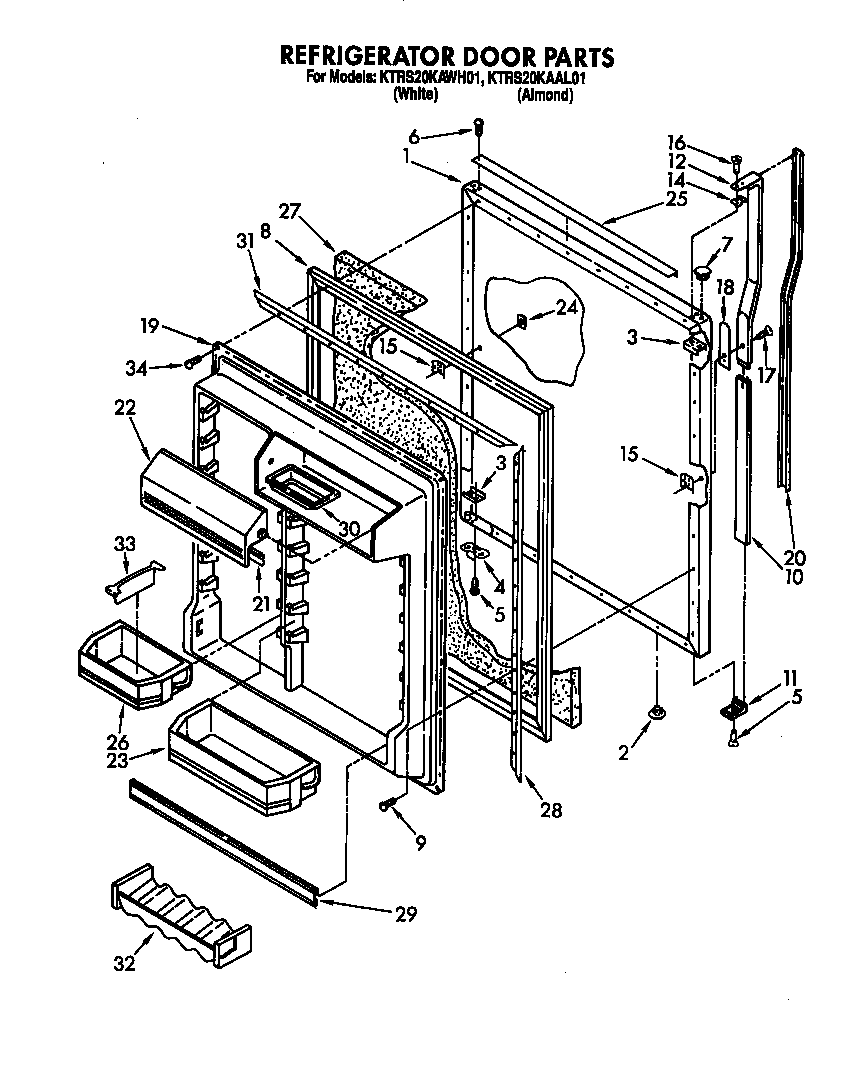 Refrigerator door