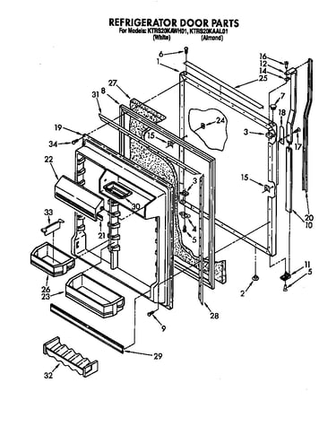 Refrigerator door