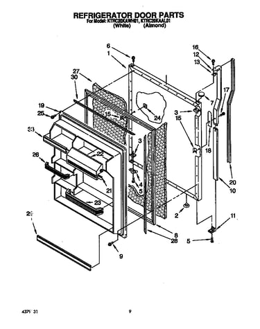 Refrigerator door