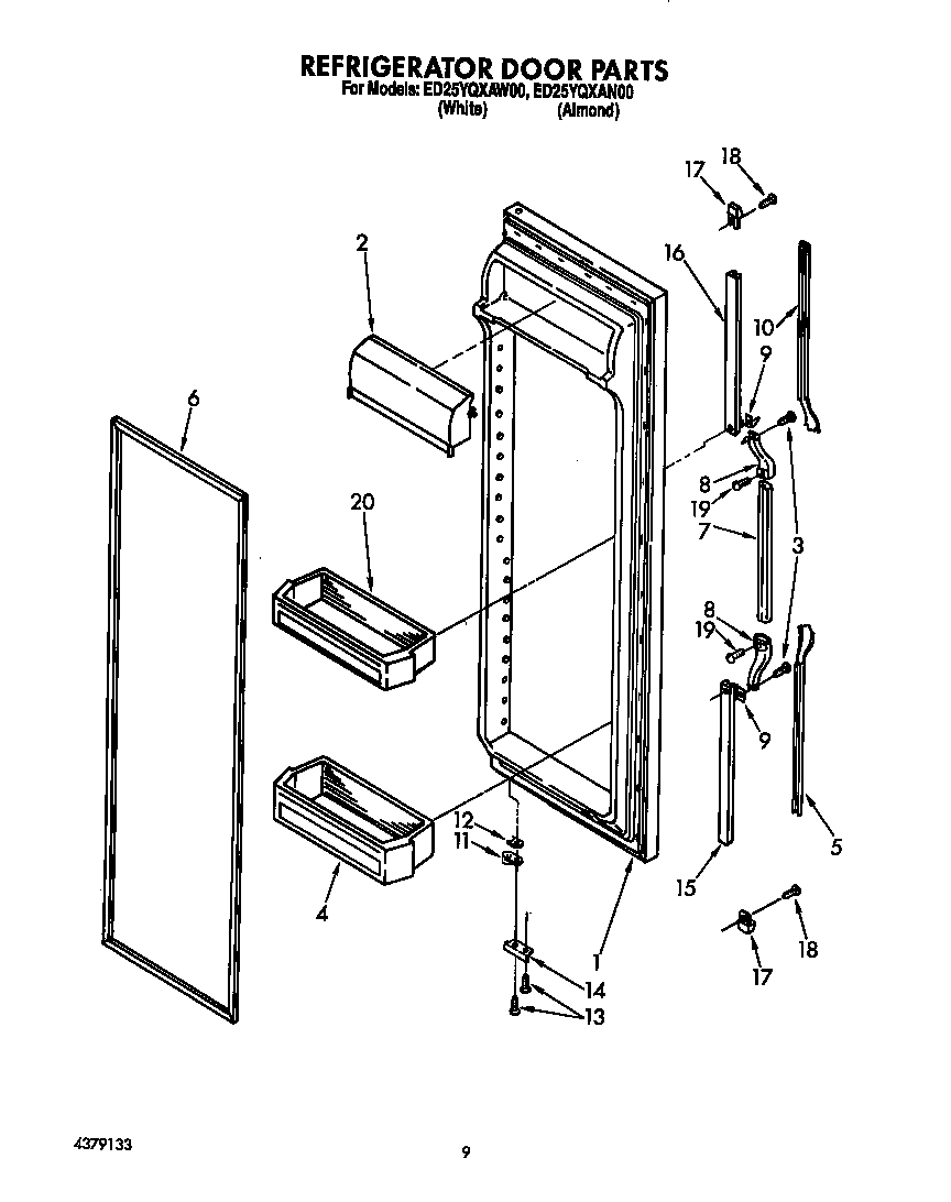 Refrigerator door