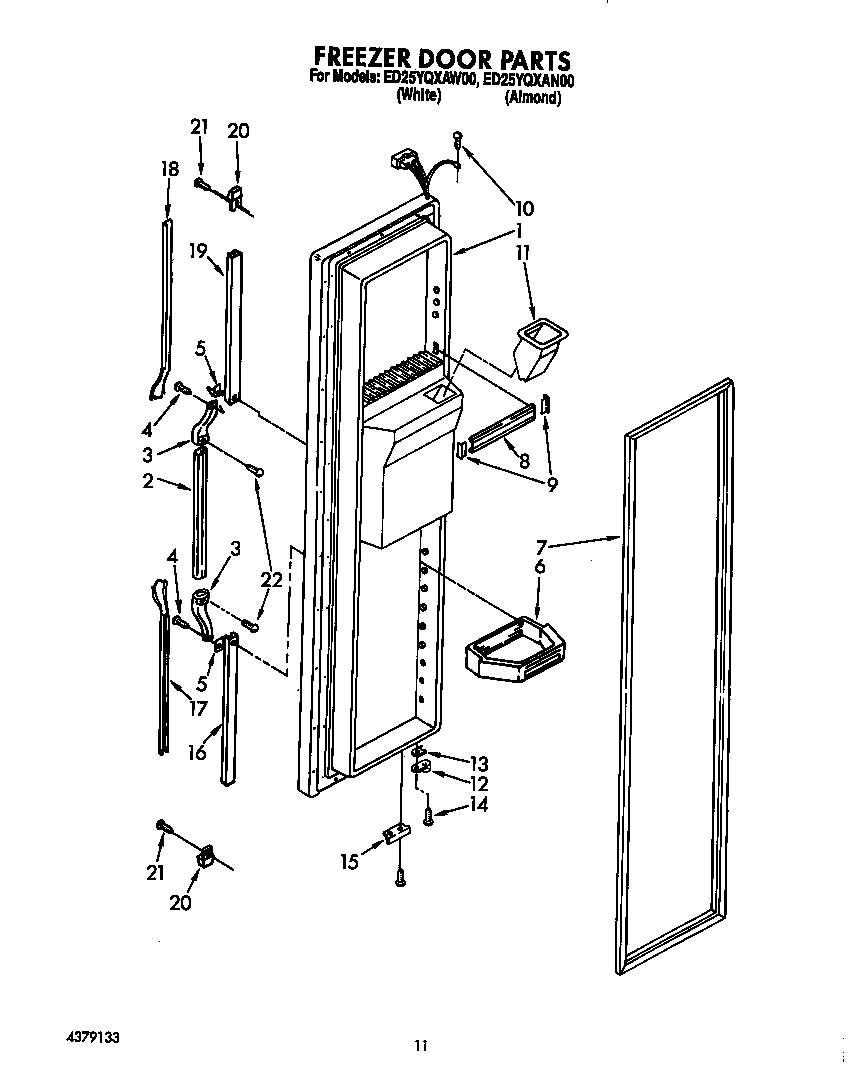 Freezer door