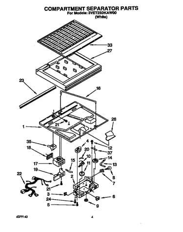 Compartment separator