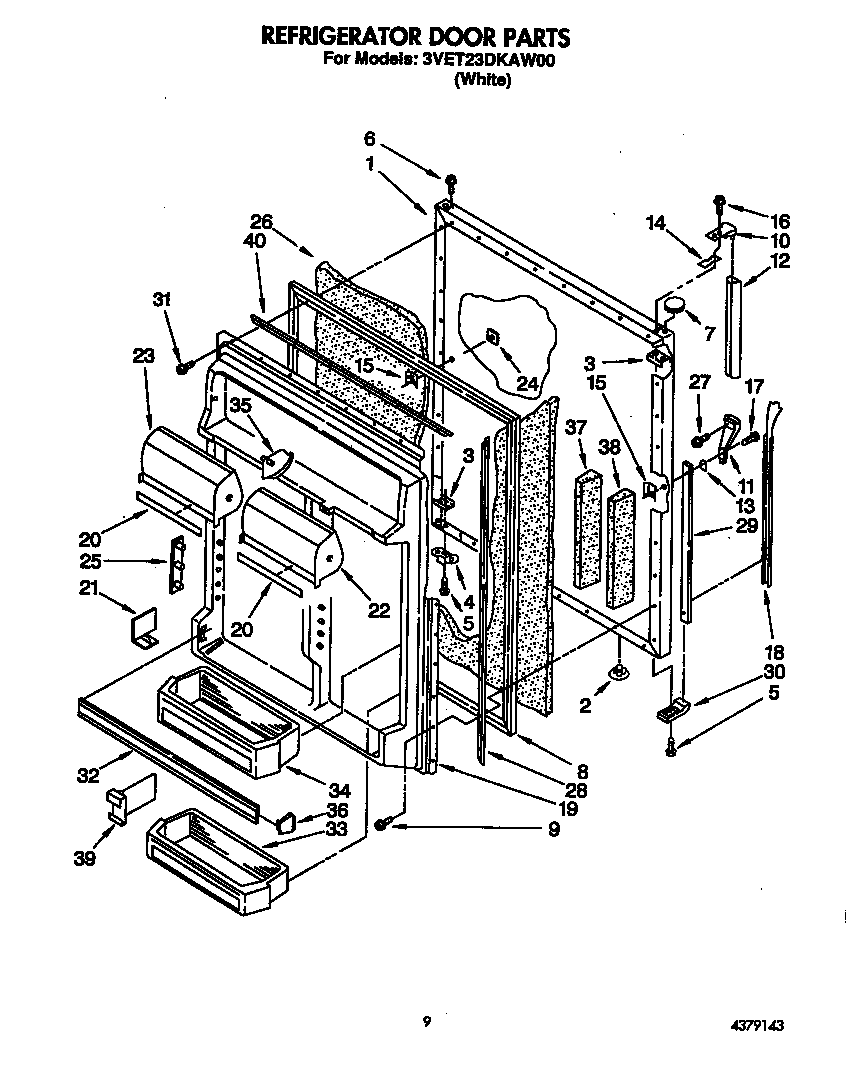 Refrigerator door