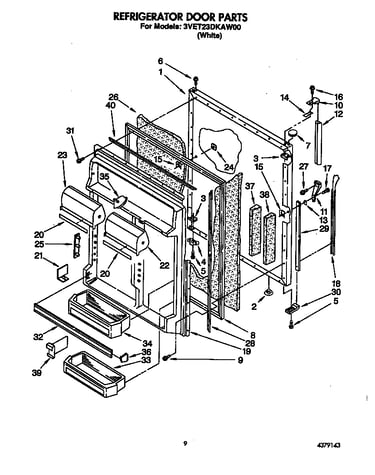 Refrigerator door