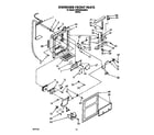 Whirlpool 3VED29DQAW00 dispenser front diagram