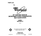 Whirlpool RM778PXT3 front cover diagram