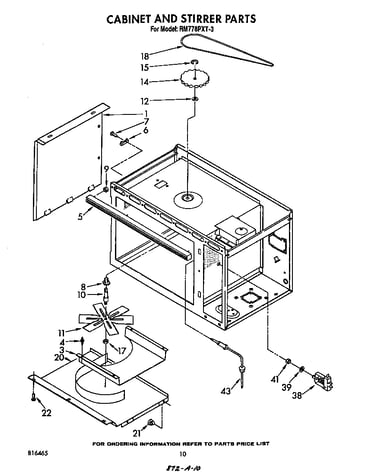 Cabinet and stirrer
