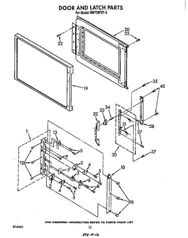 Door and latch