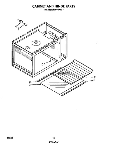 Cabinet and hinge