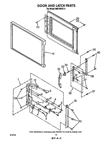 Door and latch