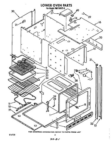 Lower oven